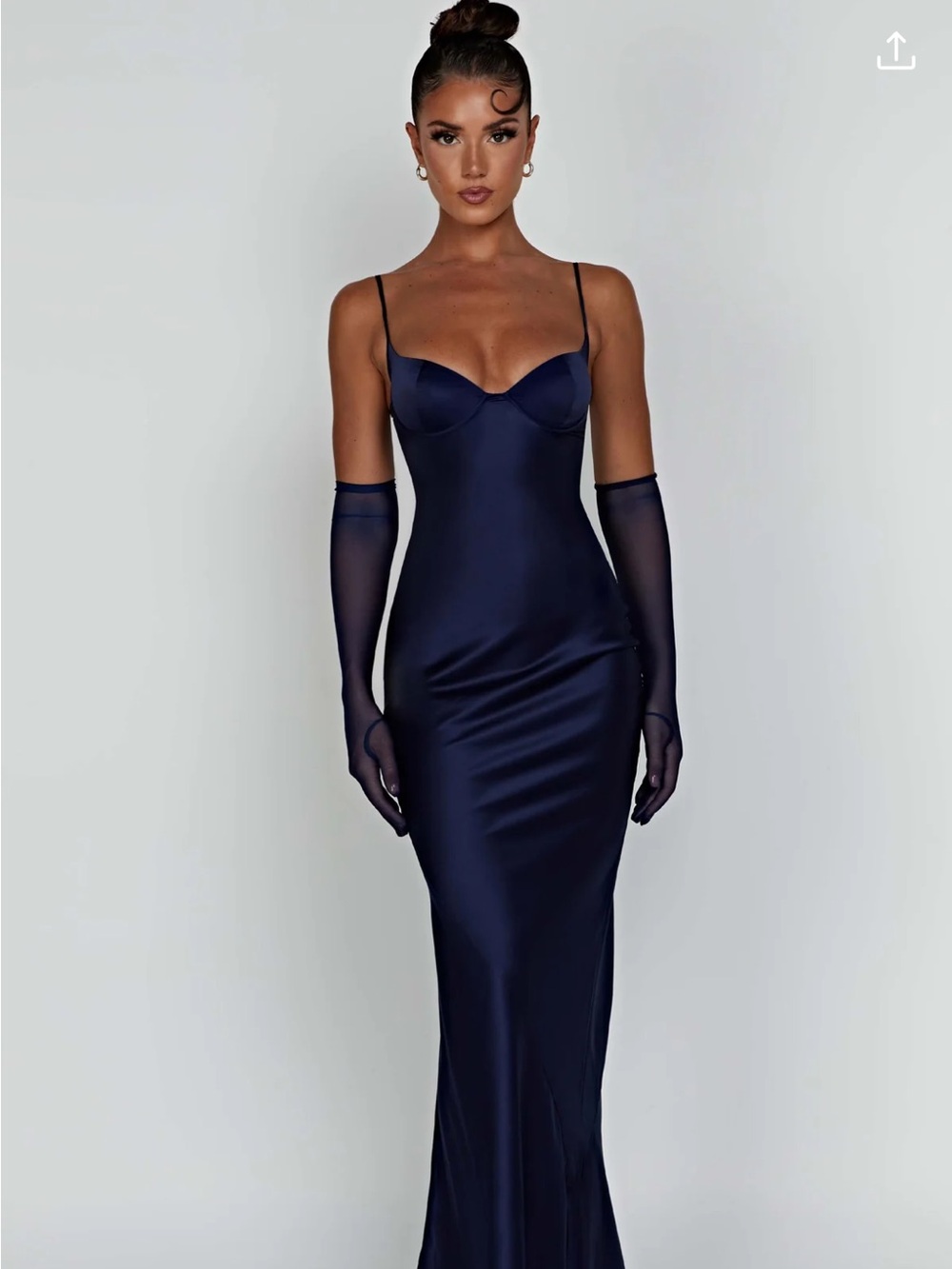 Babyboo Athena navy maxi dress